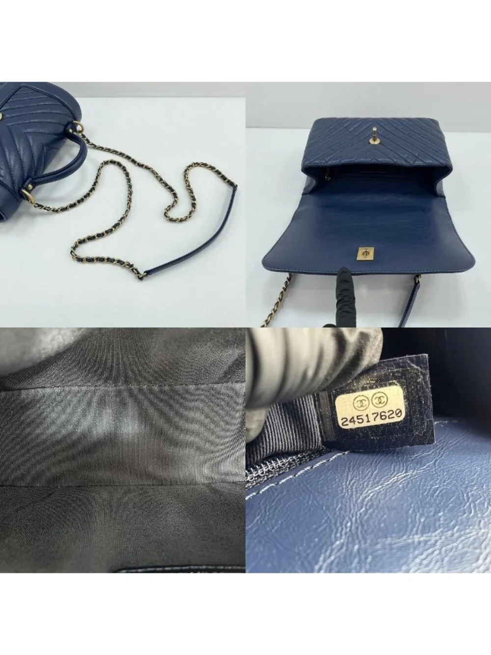 Chanel Shoulder Bag Navy